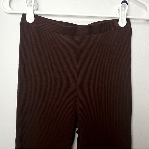 Naked Wardrobe Brown Full Length Pull-on Leggings Women's Medium - Picture 5 of 11